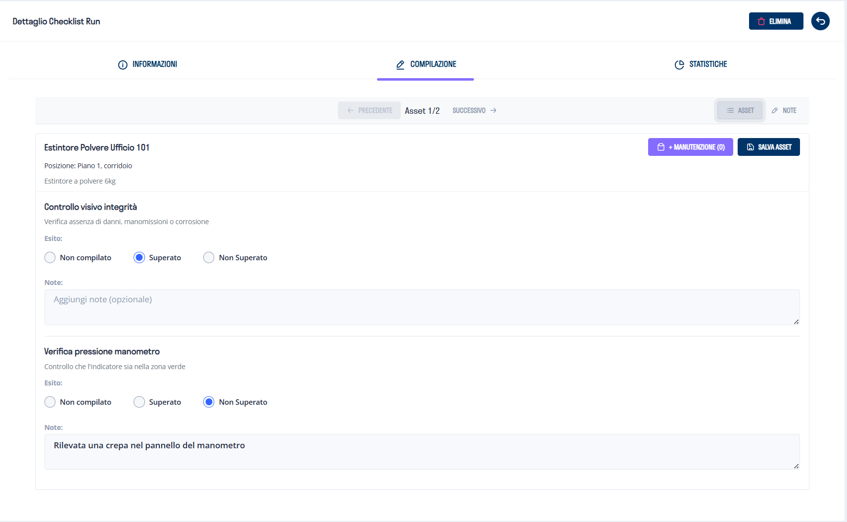 Compilazione Controlli